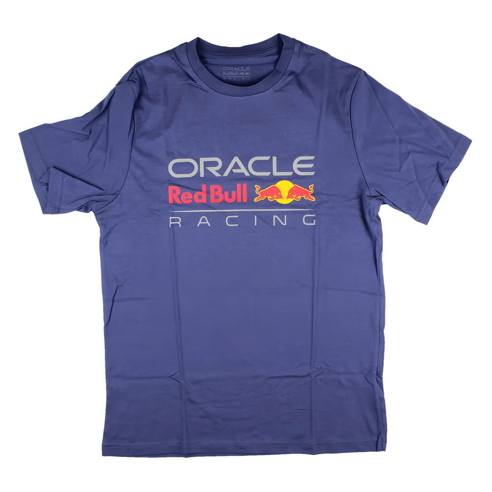 2025 Red Bull Racing Front Logo Tee (Skipper ) Polyester Made By: Castore Men's Blue Medium