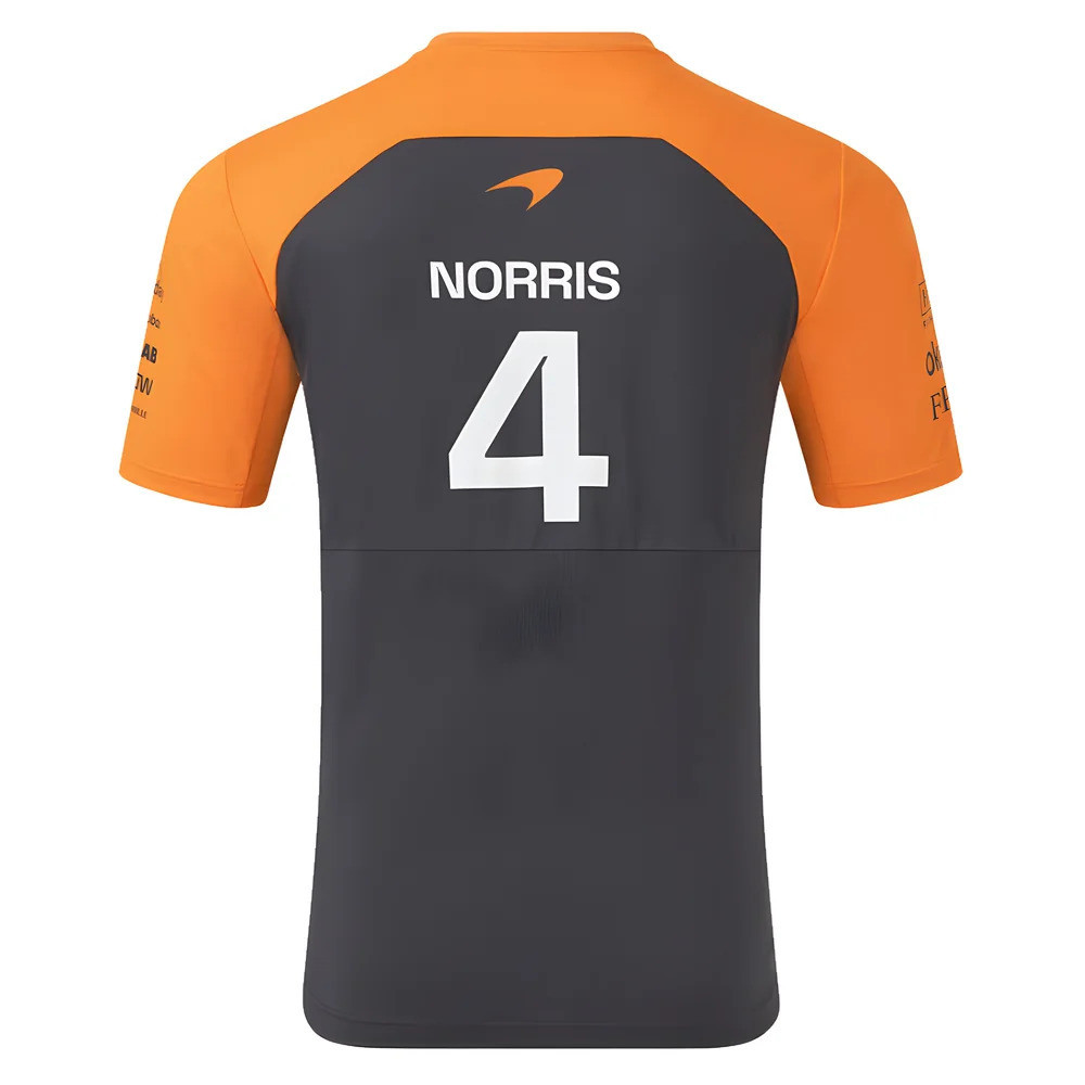 2025 Mclaren F1 Team Set Up T-Shirt Lando Norris (Phantom) Polyester Made By: Castore Men's Grey Xxl