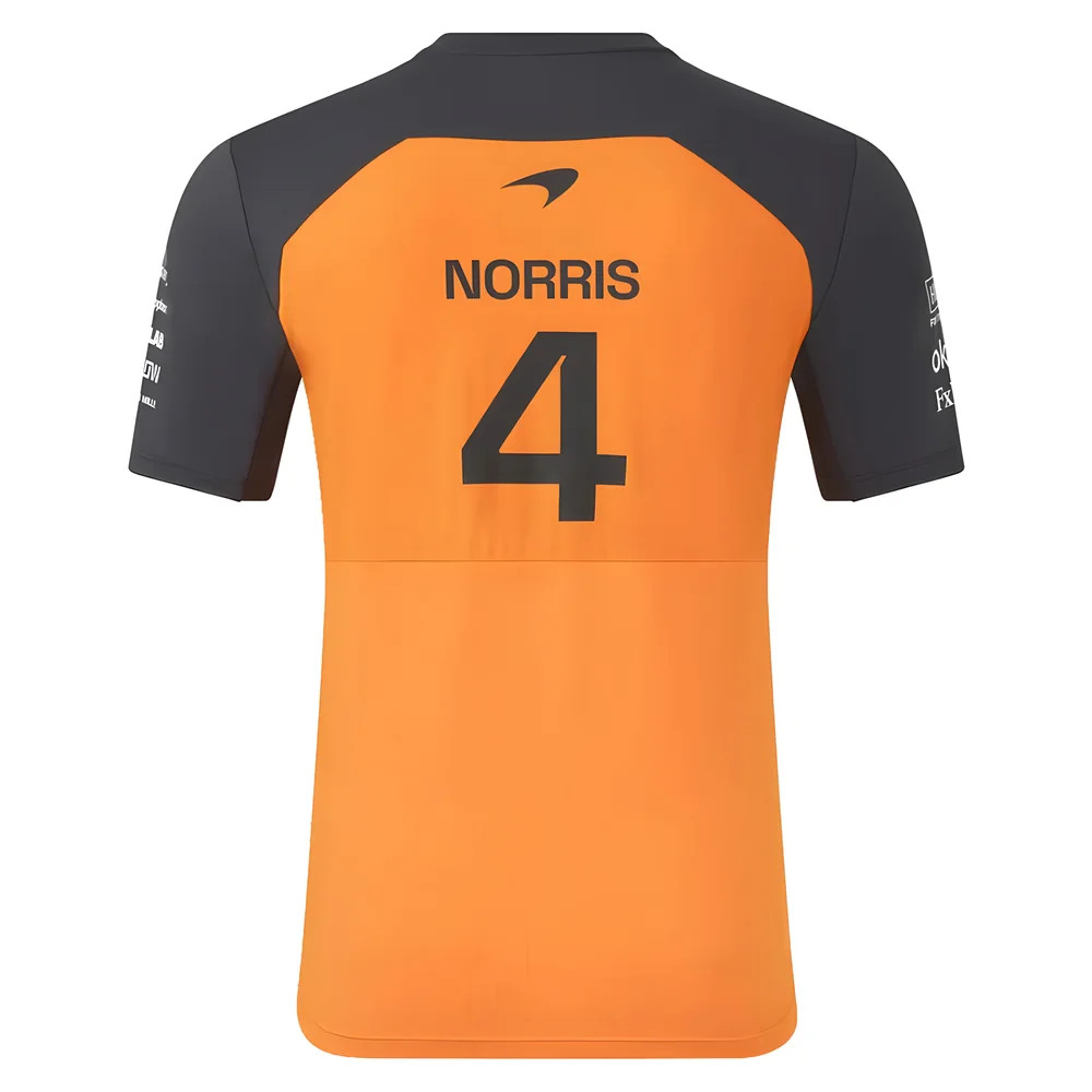 2025 Mclaren F1 Team Set Up Tshirt Lando Norris (Autumn Glory/Phantom) Polyester Made By: Castore Men's Orange Xxl