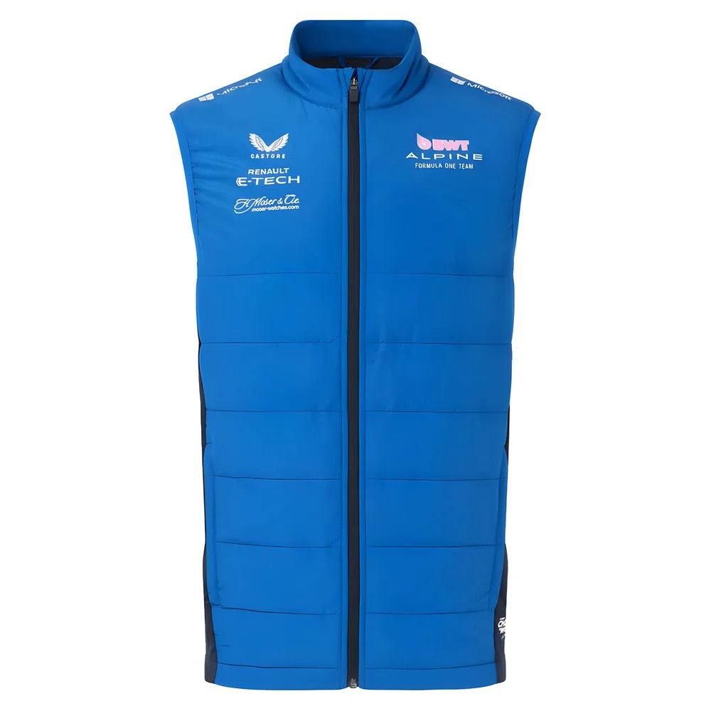 2025 Alpine Racing Hybrid Gilet (Lapis ) Polyester Made By: Castore Men's Blue Xxl