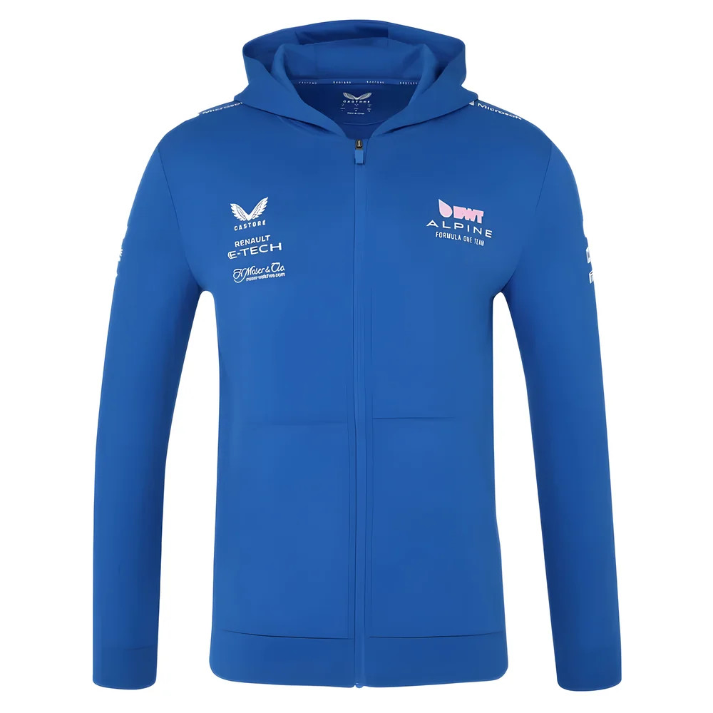 2025 Alpine Racing F1 Team Full Zip Hoodie (Lapis ) Polyester Made By: Castore Men's Blue 3XL