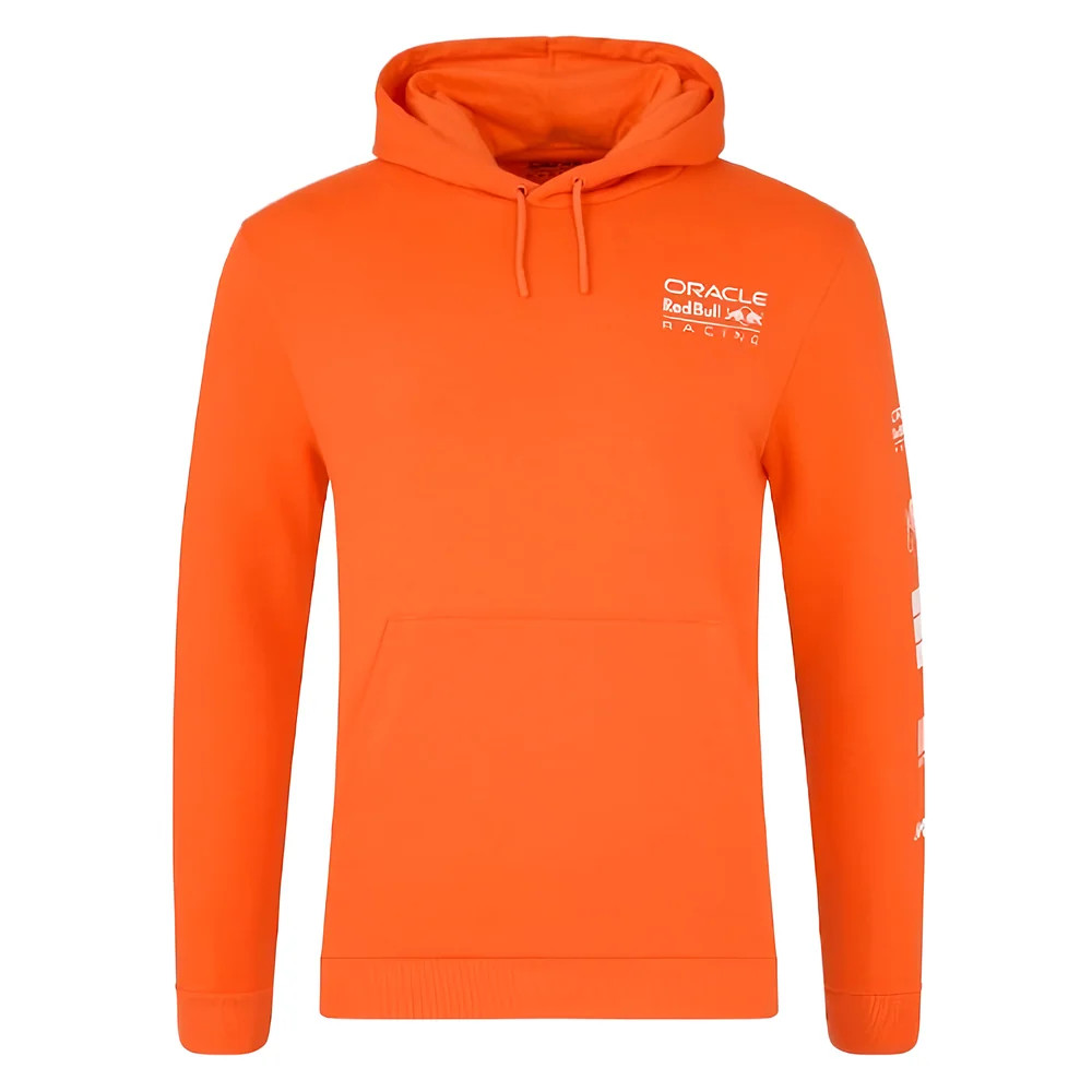 2025 Red Bull Racing Mv Puzzle Oh Hoodie (Exotic ) Polyester Made By: Castore Men's Orange 3XL