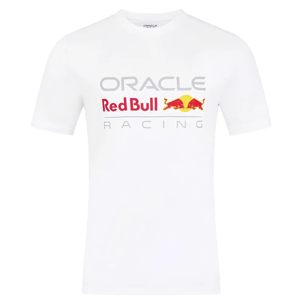 2025 Bull Racing Front Logo Tee (Bright White) Polyester Made By: Castore Men's Red 3XL