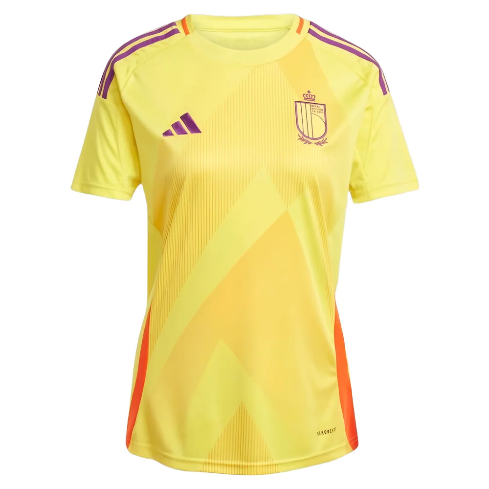 '25-'26 Belgium Team Away Shirt () Polyester Made By: Adidas Women's Yellow Extra Small