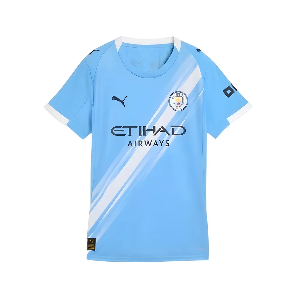 '25-'26 Man City Home Shirt () Polyester Manchester City Made By: Puma Women's Sky Blue Large