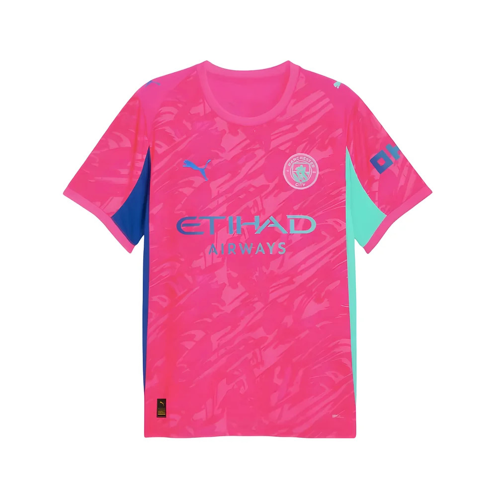 '25-'26 Man City Goalkeeper Home Shirt (Pink) Polyester Manchester City Made By: Puma Men's Pink 3XL