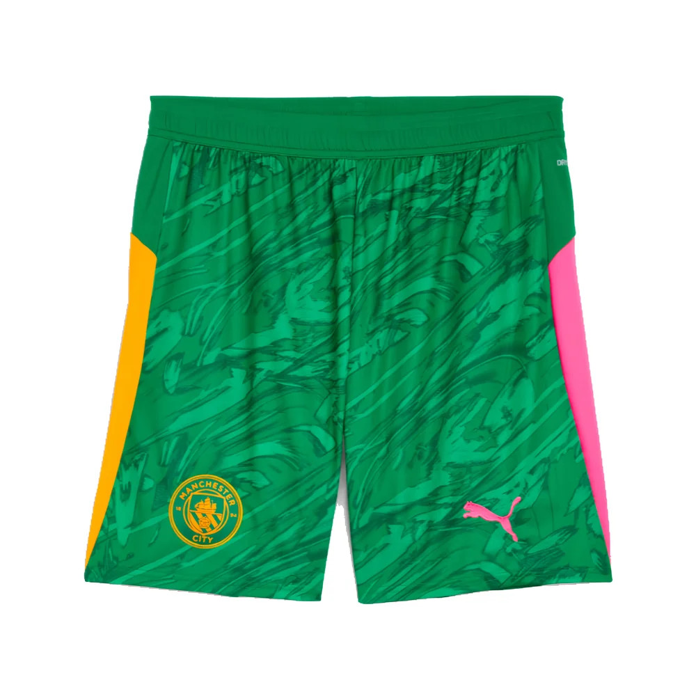 '25-'26 Man City Goalkeeper Away Shorts (Green) Polyester Manchester City Made By: Puma Men's Green Large
