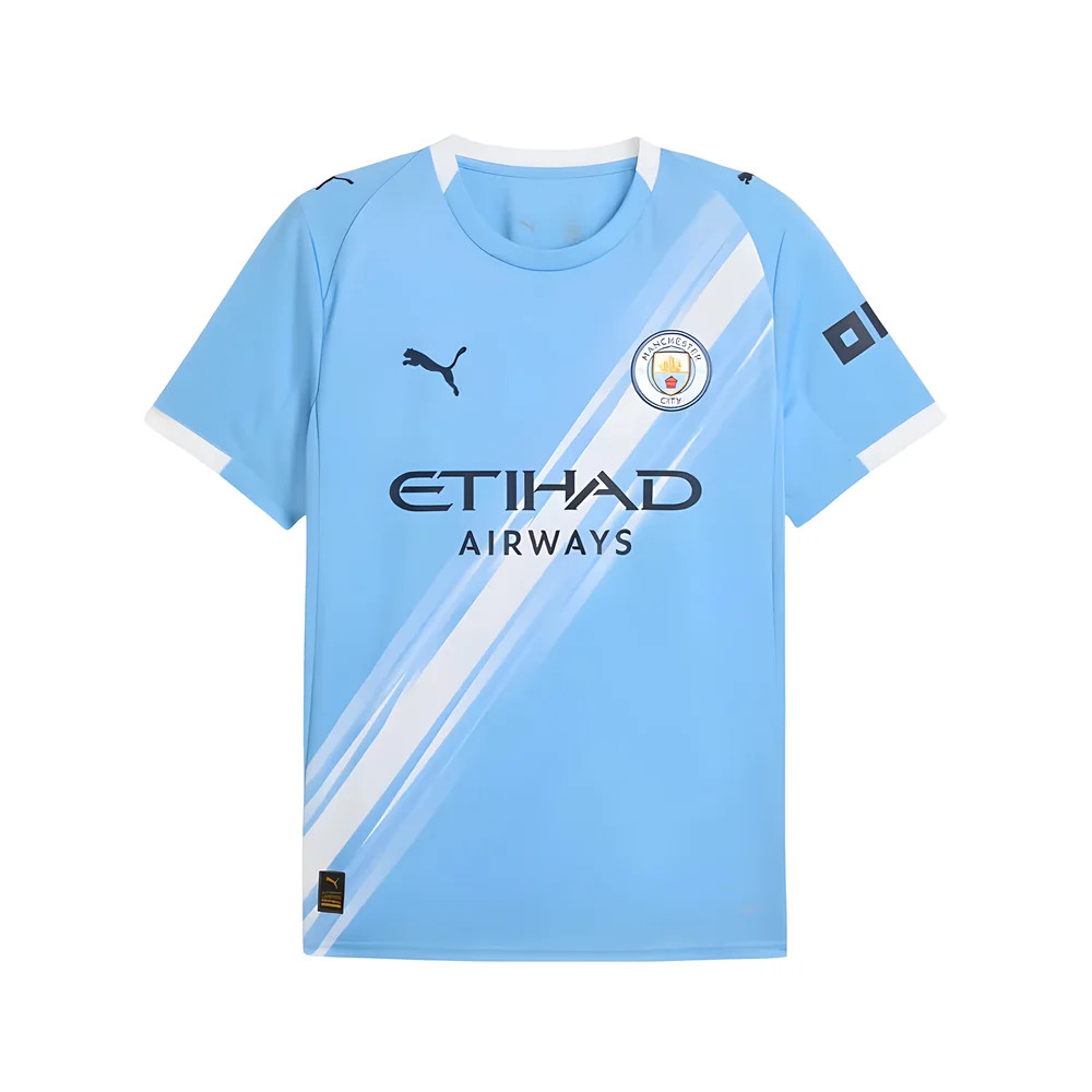 '25-'26 Man City Home Shirt Polyester Manchester City Made By: Puma Men's Sky Blue Medium