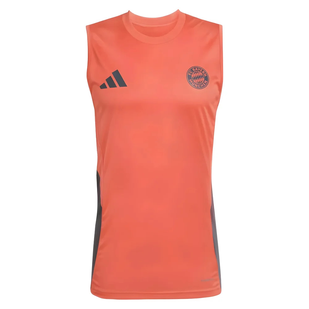 '25-'26 Bayern Munich Sleeveless Jersey (Easy Coral) Polyester Made By: Adidas Men's Red Xxl