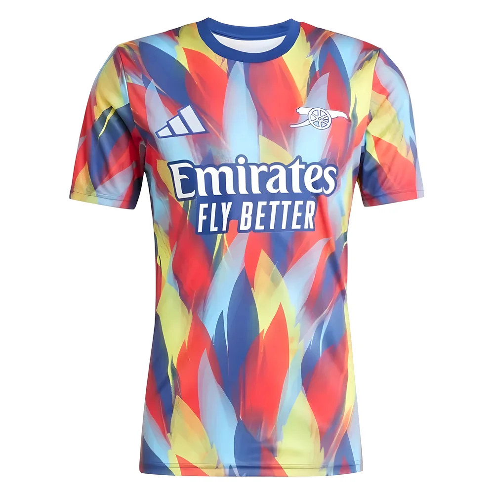 '25-'26 Arsenal Pre-Match Shirt (Victory ) Polyester Made By: Adidas Men's Blue Large