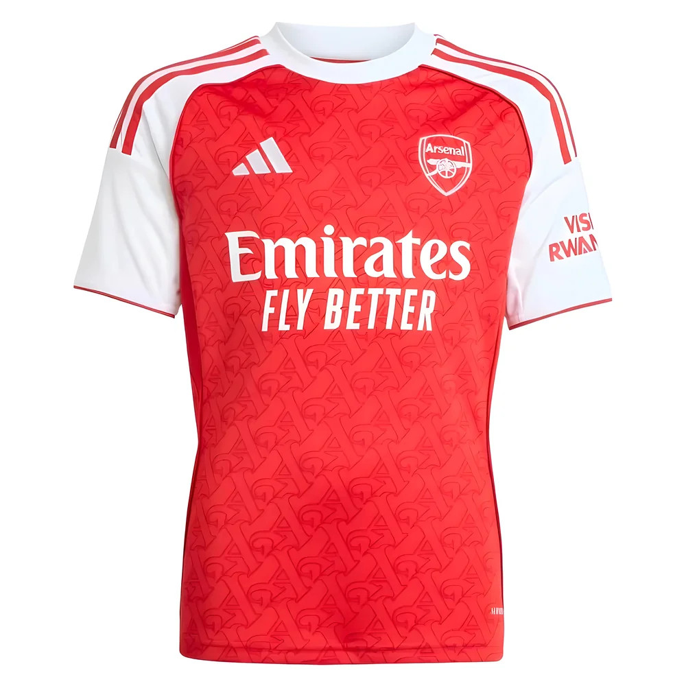 '25-'26 Arsenal Home Shirt (Kids) 7-8 Polyester Made By: Adidas Unisex Kids Red Size 9-10