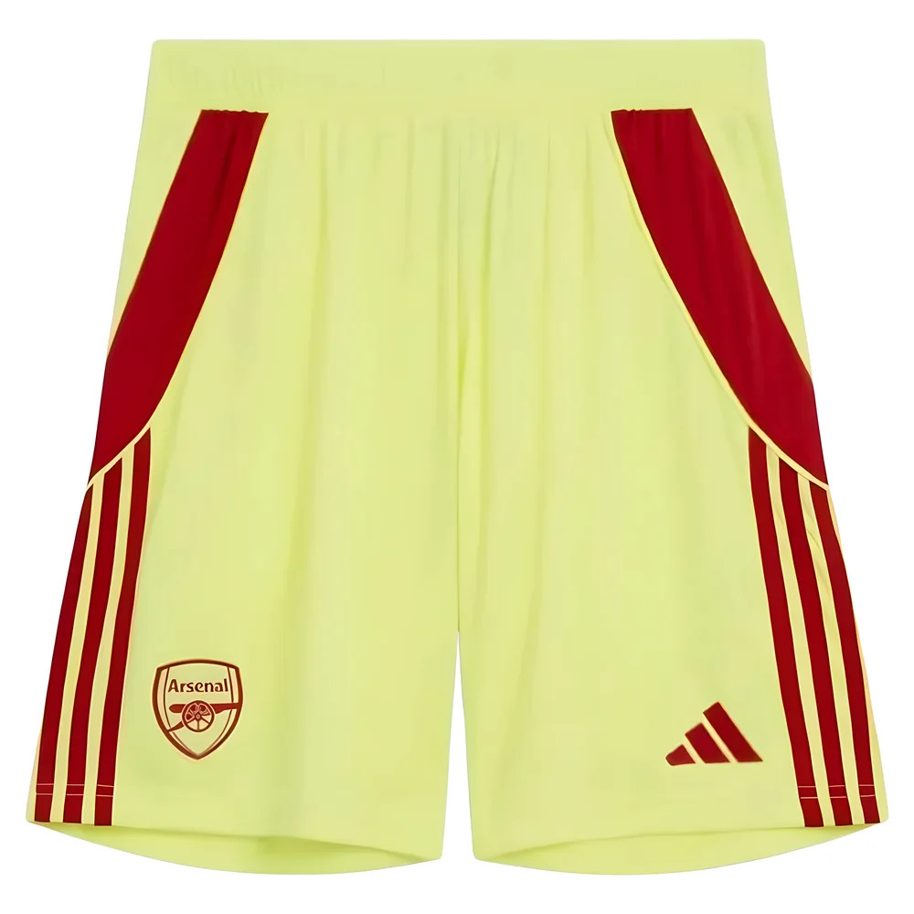 '25-'26 Arsenal Home Goalkeeper Shorts (Yellow) Polyester Made By: Adidas Men's Yellow 42 Waist