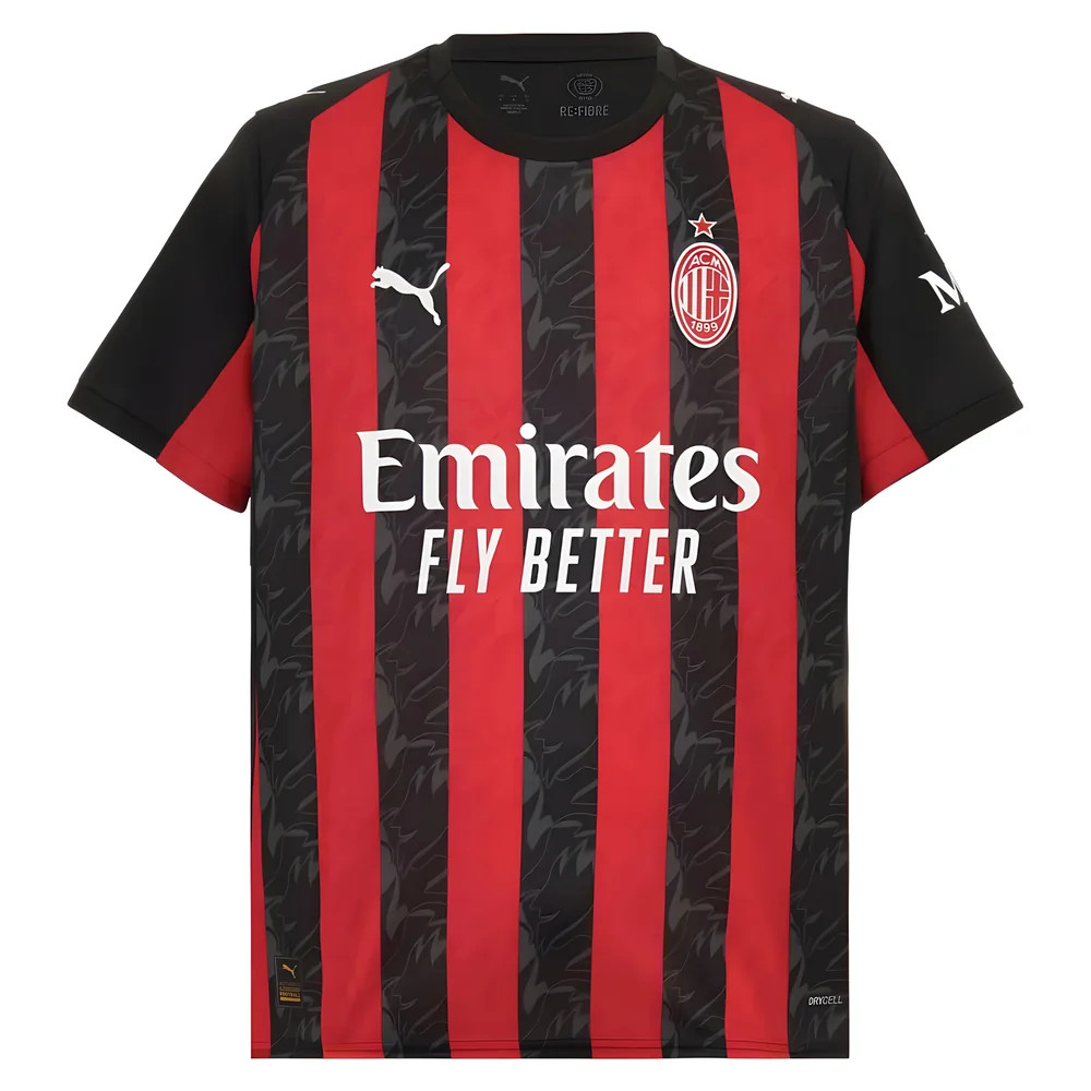 '25-'26 Ac Milan Home Shirt Polyester Made By: Puma Men's Red 3XL
