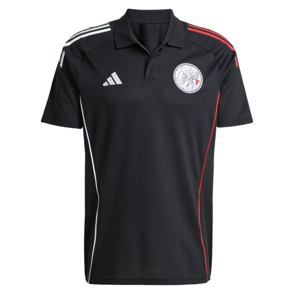 '25-'26 Ajax Polo Shirt (Black) Polyester Made By: Adidas Men's Black Medium
