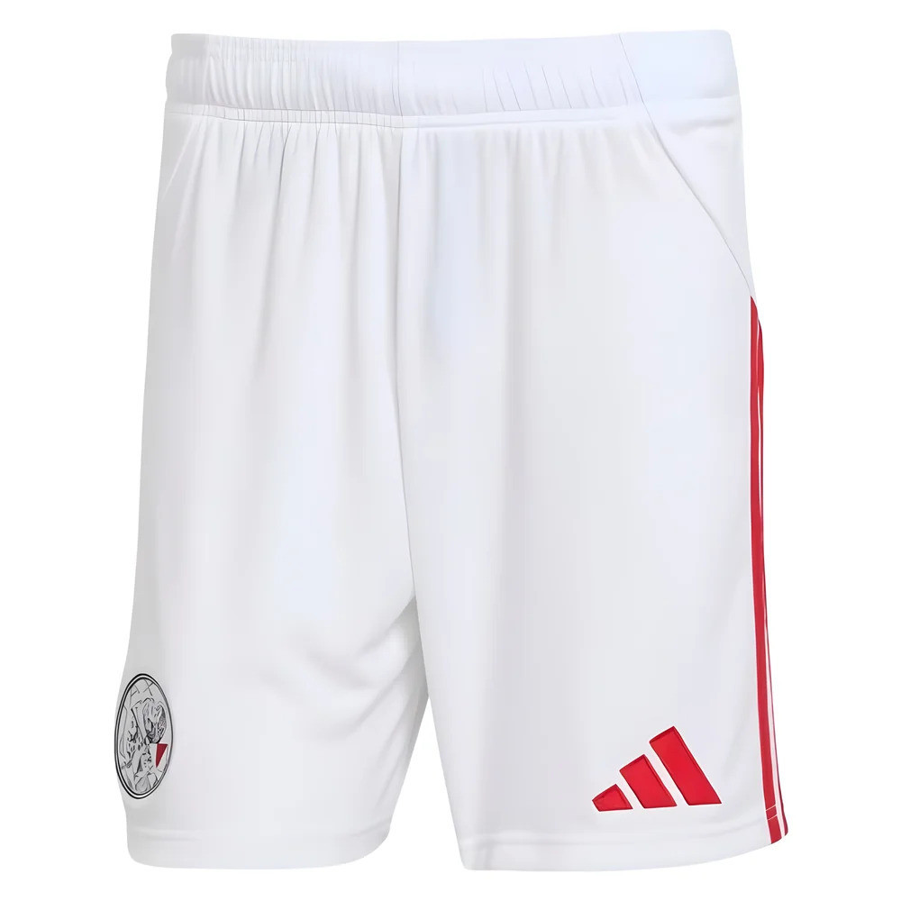 '25-'26 Ajax Home Shorts (White) Polyester Made By: Adidas Men's White Xxl
