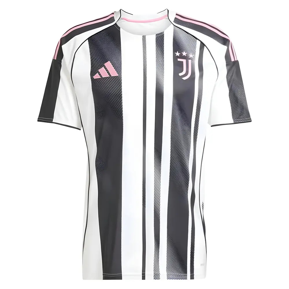 '25-'26 Juventus Home Shirt Polyester Made By: Adidas Men's White Medium
