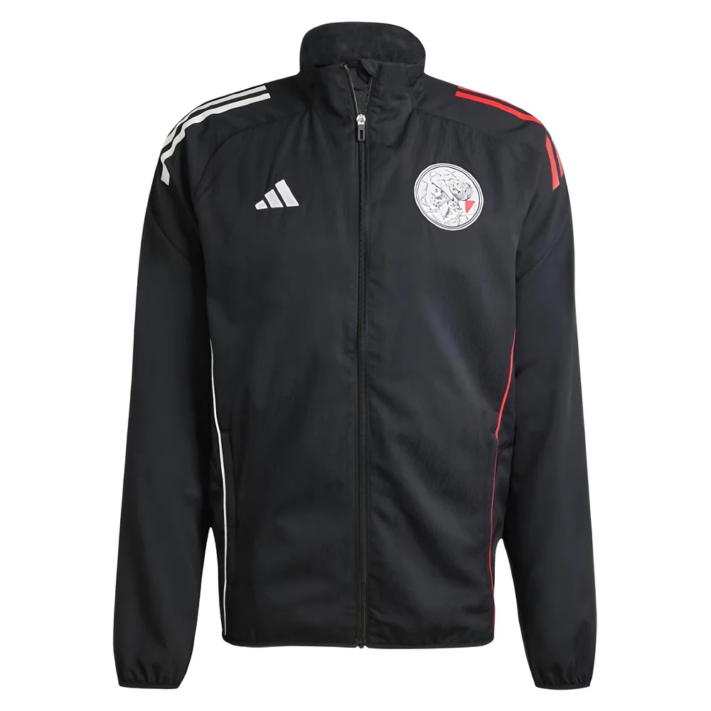 '25-'26 Ajax Presentation Jacket (Black) Polyester Made By: Adidas Men's Black Small