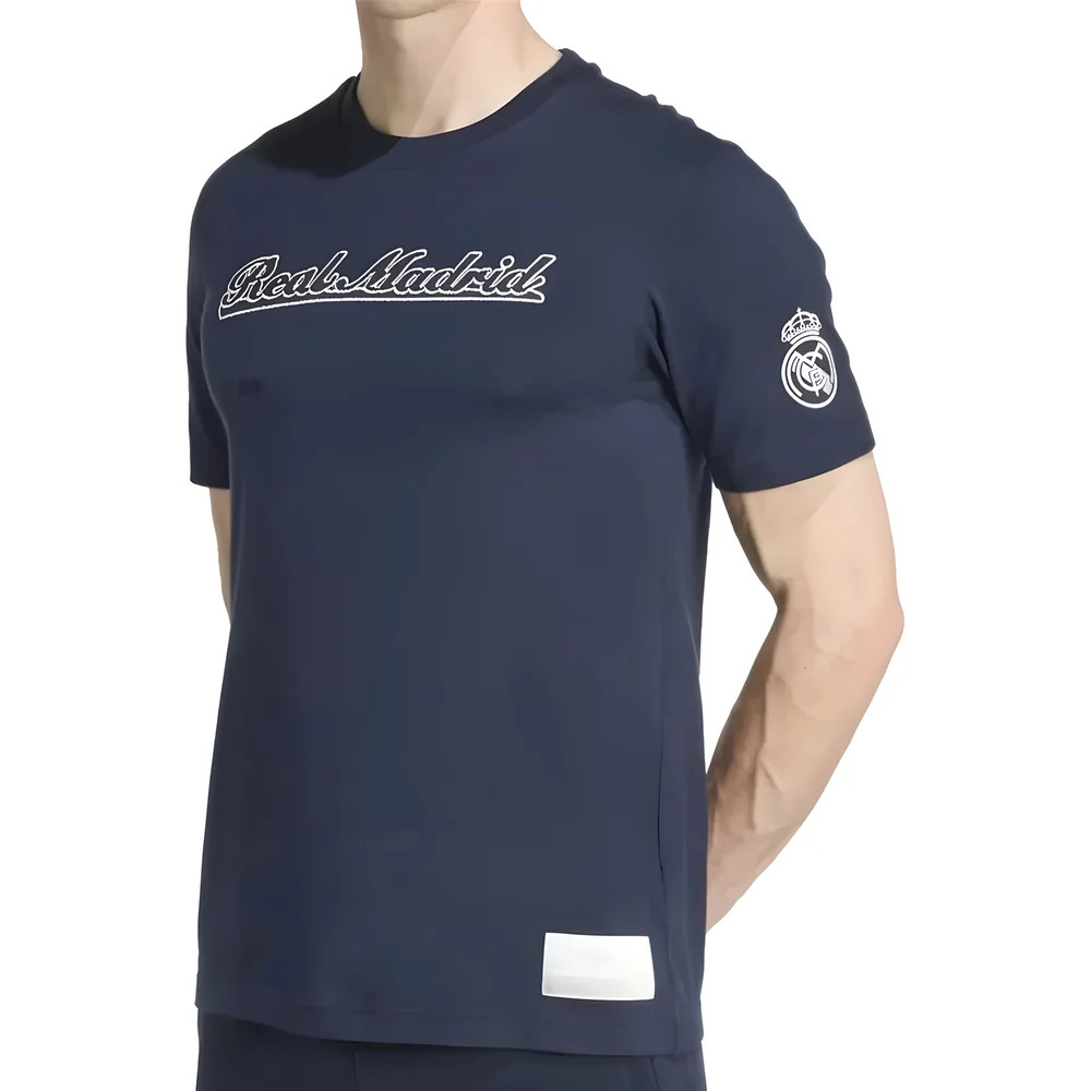 '25-'26 Real Madrid Us Tee (Navy) Polyester Made By: Adidas Men's Navy Medium