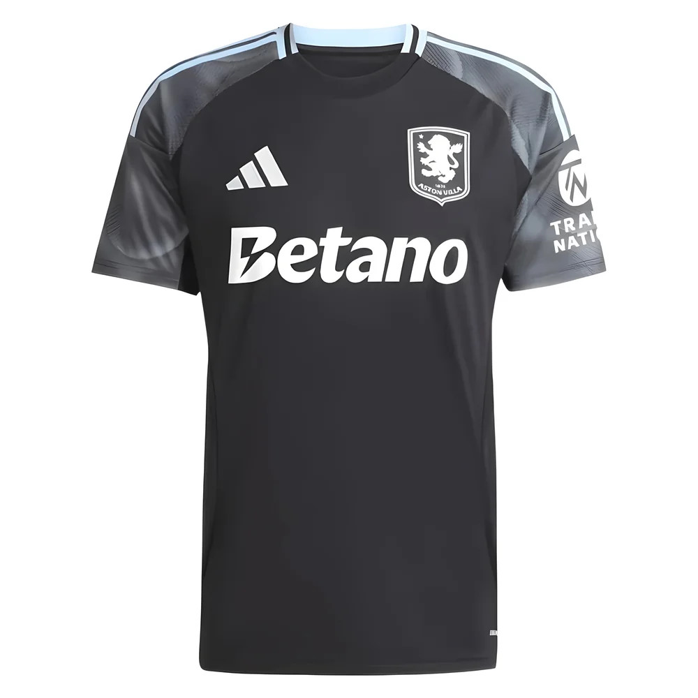 '25-'26 Aston Villa Away Shirt Polyester Made By: Adidas Men's Black Xxl