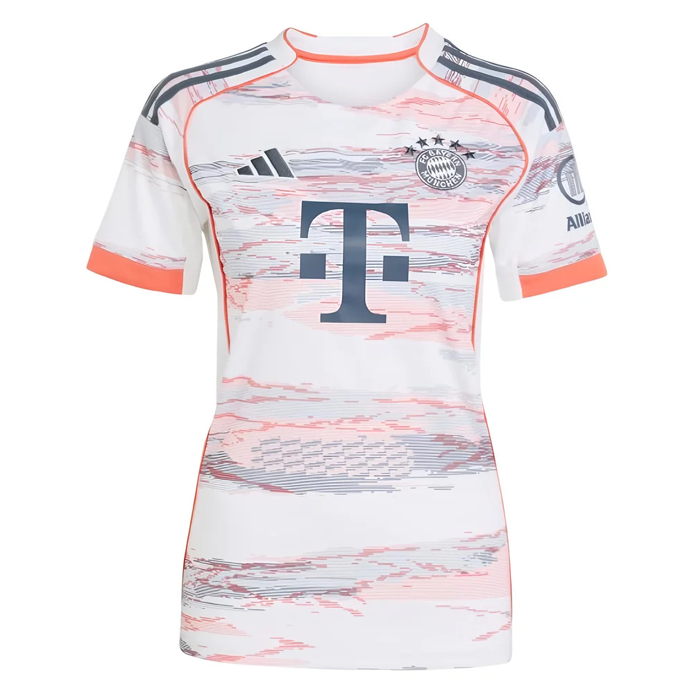 '25-'26 Bayern Munich Away Shirt () Polyester Made By: Adidas Women's White Small