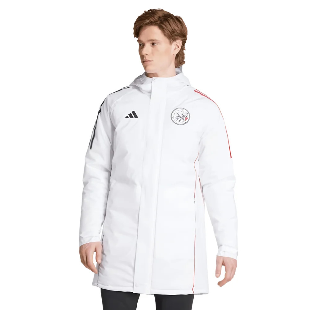 '25-'26 Ajax Parka Jacket (White) Polyester Made By: Adidas Men's White Medium