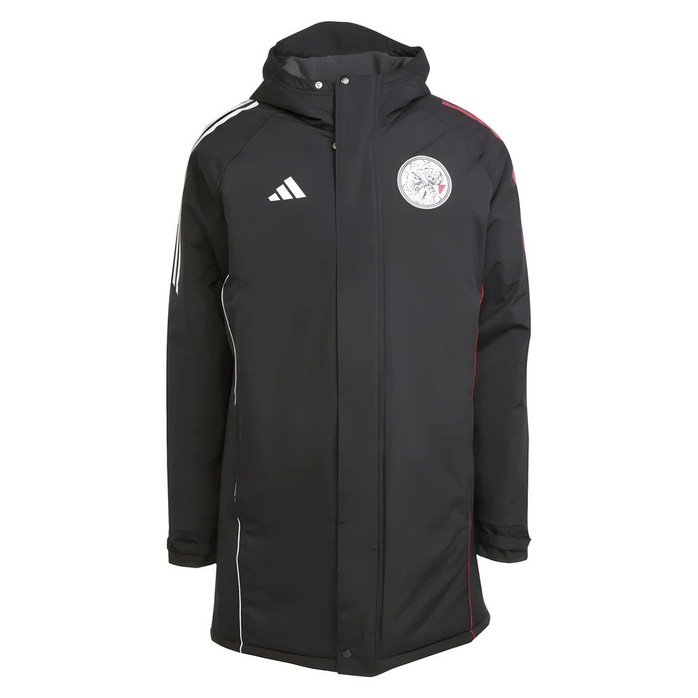 '25-'26 Ajax Parka Jacket (Black) Polyester Made By: Adidas Men's Black Extra Large