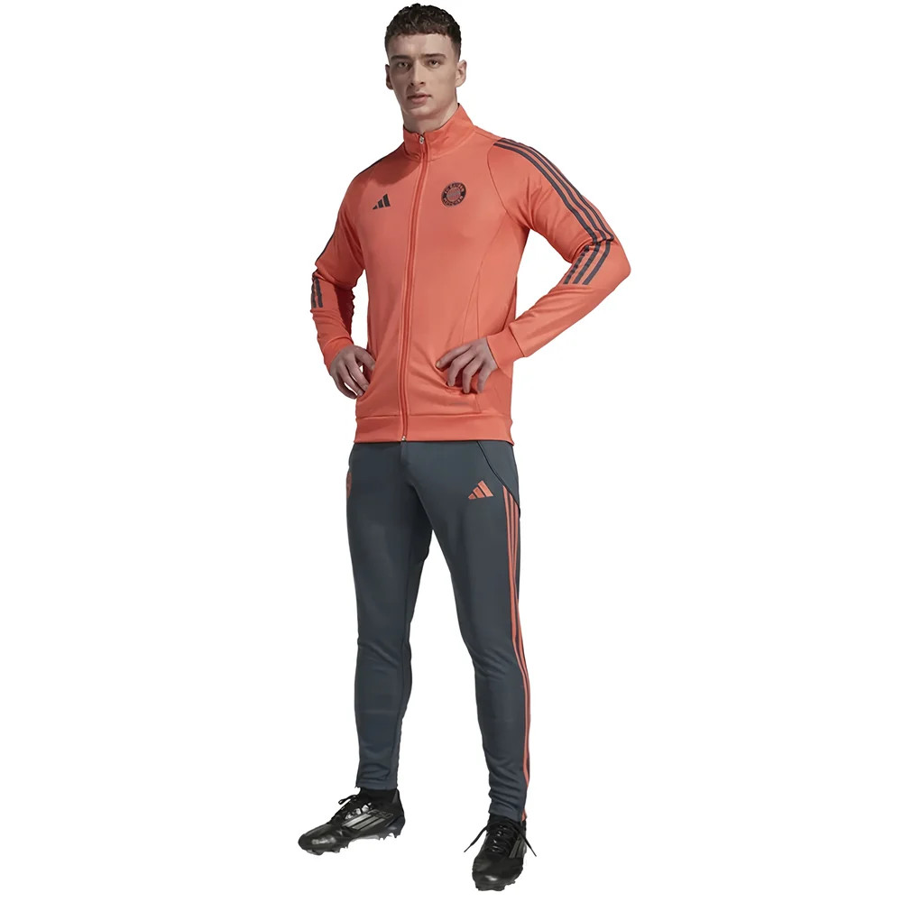 '25-'26 Bayern Munich Tracksuit (Easy Coral) Polyester Made By: Adidas Men's Red Xxl