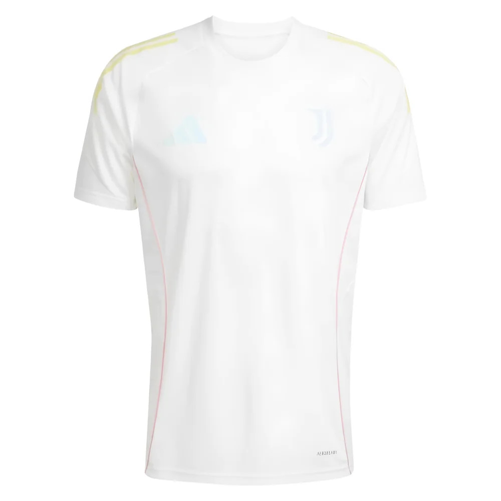 '25-'26 Juventus Training Tee (White) Polyester Made By: Adidas Men's White Large