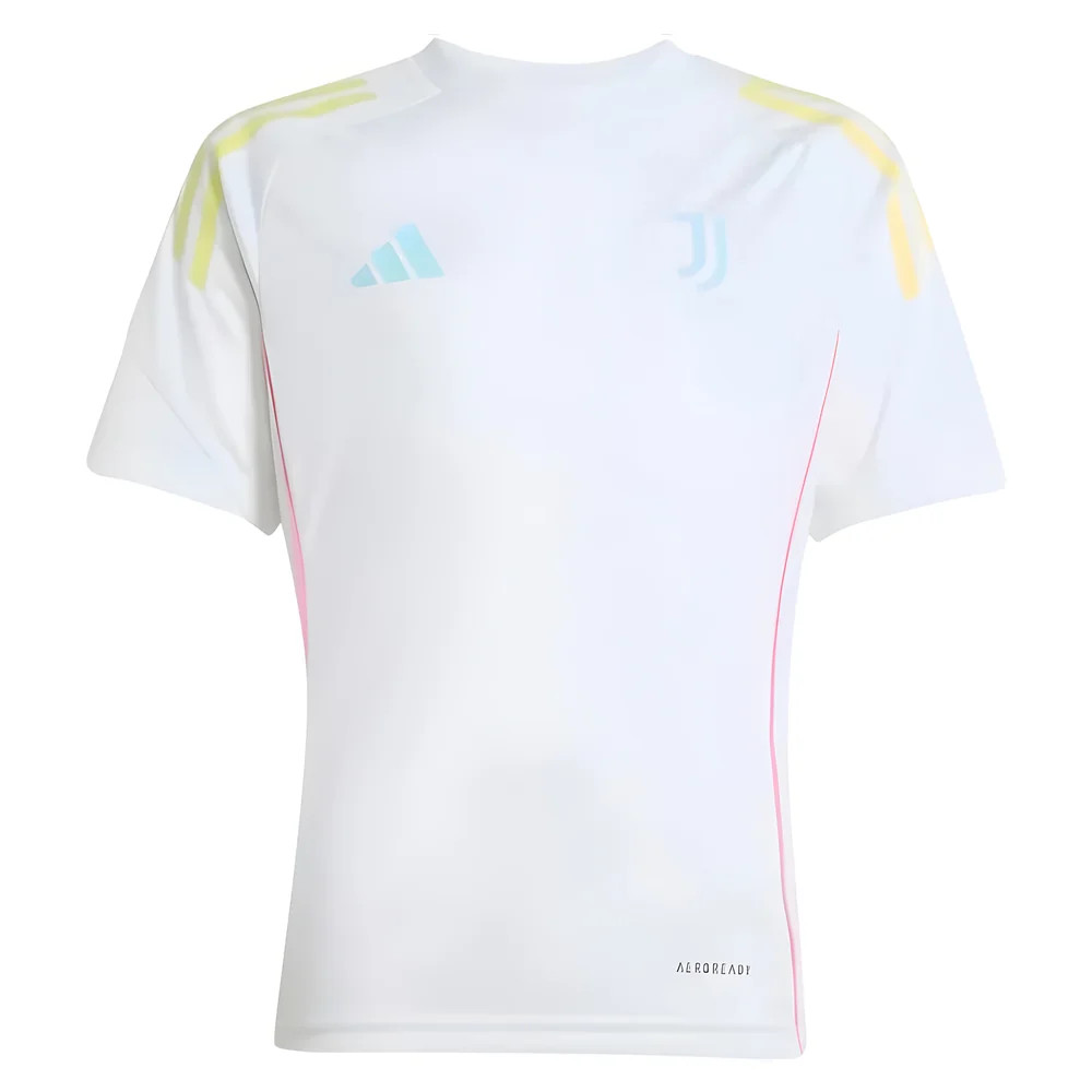 '25-'26 Juventus Training Shirt (White) - Kids 7-8 Polyester Made By: Adidas Unisex Kids White Size 11-12
