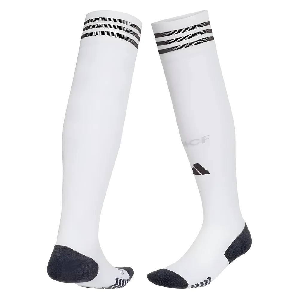'25-'26 Real Madrid Home Socks (White) Adults Polyester Made By: Adidas Unisex White Large
