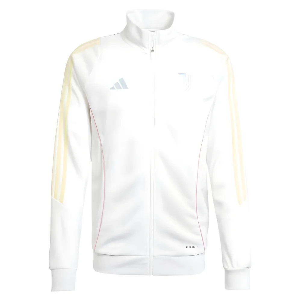 '25-'26 Juventus Tracksuit (White) Polyester Made By: Adidas Men's White 3XL