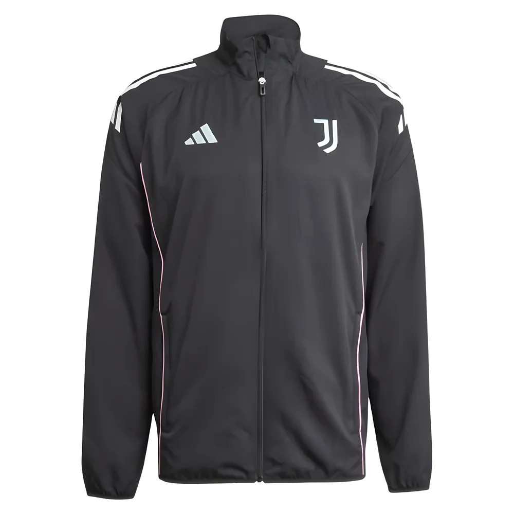'25-'26 Juventus Presentation Jacket (Black) Polyester Made By: Adidas Men's Black Medium