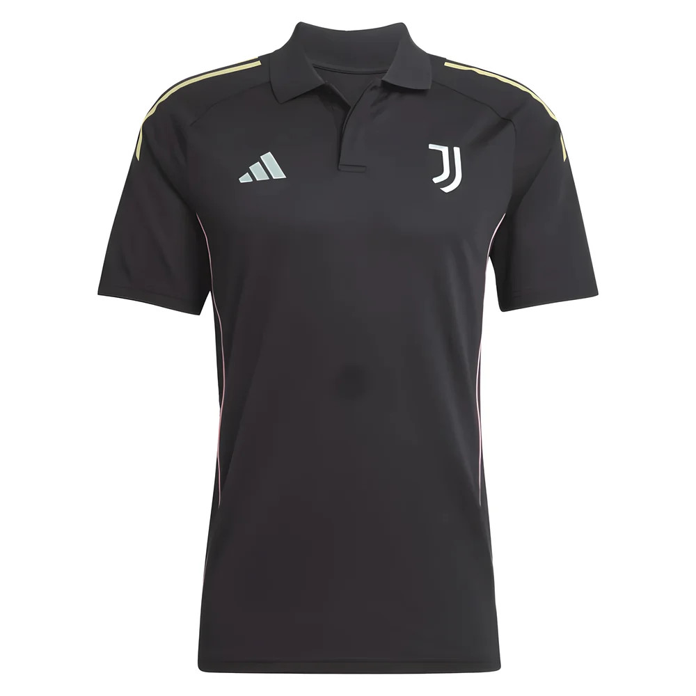 '25-'26 Juventus Polo Shirt (Black) Polyester Made By: Adidas Men's Black Medium