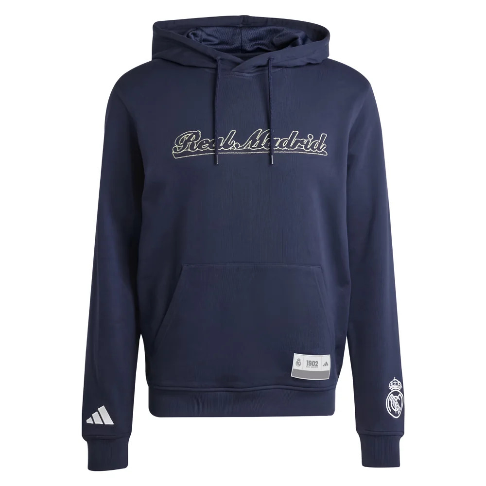 '25-'26 Real Madrid Us Hoody (Legend Ink) Polyester Made By: Adidas Men's Navy Xxl