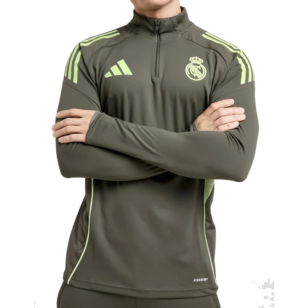 '25-'26 Real Madrid Training Top (Utility ) Polyester Made By: Adidas Men's Green Xxl