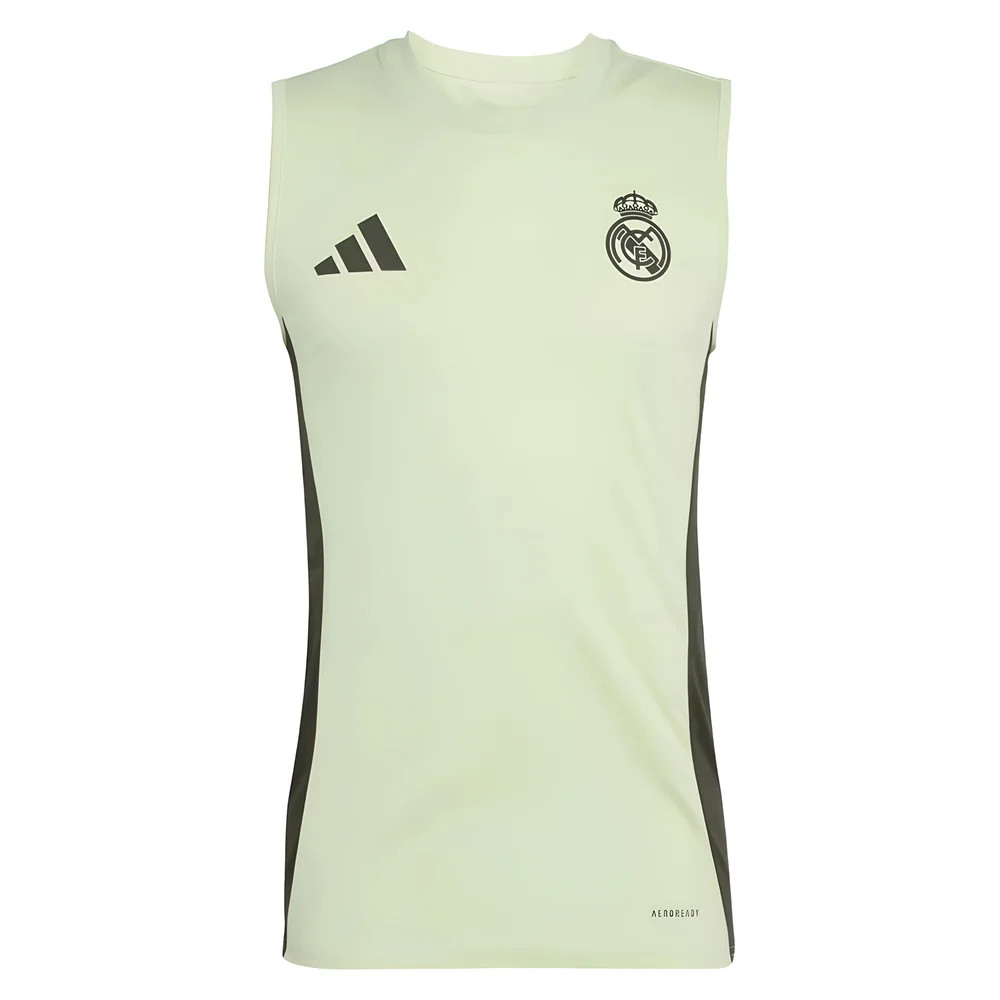 '25-'26 Real Madrid Sleeveless Training Jersey (Almost Lime) Polyester Made By: Adidas Men's Green Extra Large