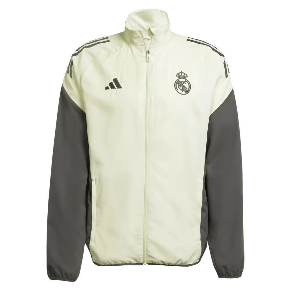 '25-'26 Real Madrid Presentation Jacket (Utility ) Polyester Made By: Adidas Men's Grey Xxl