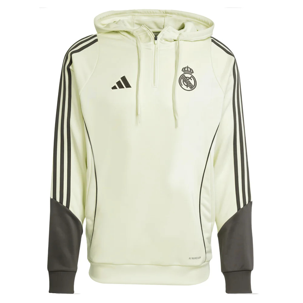 '25-'26 Real Madrid Training Hoody (Almost Lime) Polyester Made By: Adidas Men's Green Xxl
