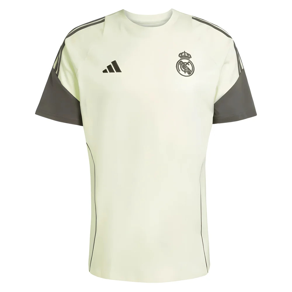 '25-'26 Real Madrid Training Tee (Almost Lime) Polyester Made By: Adidas Men's Green Large