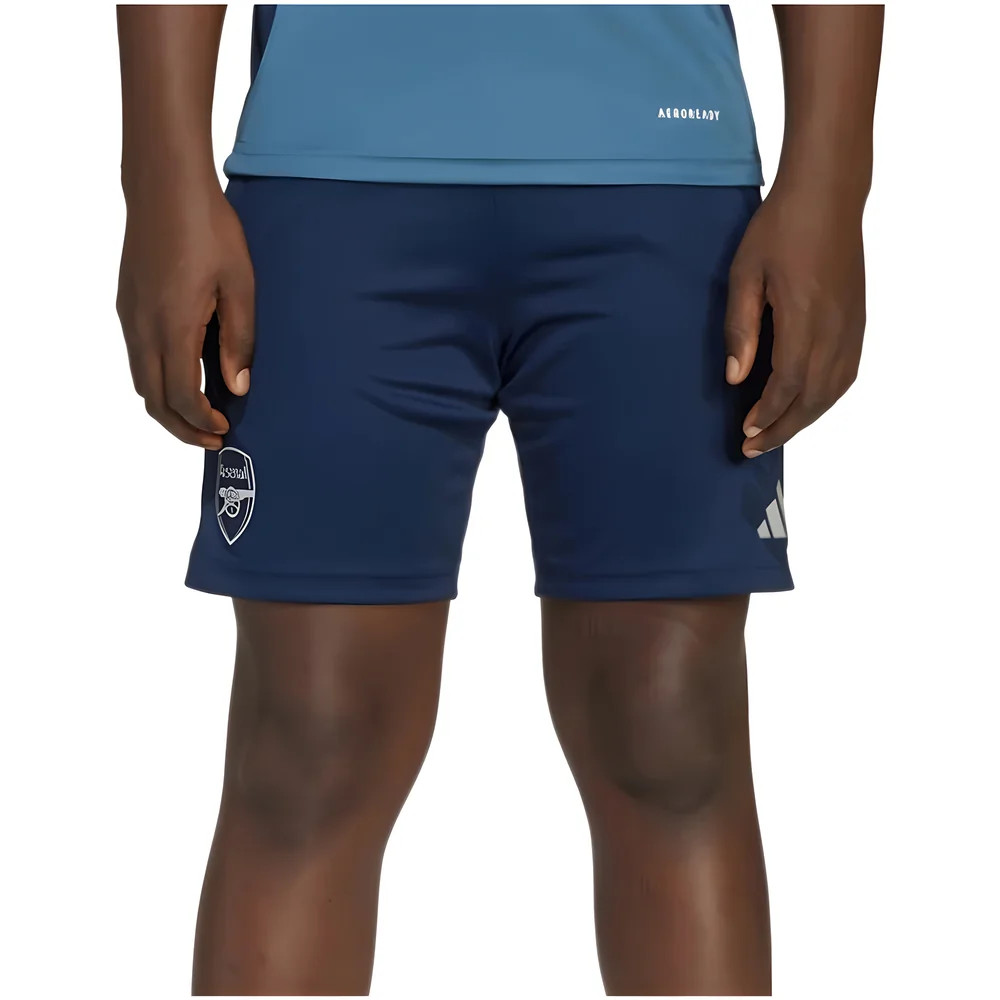 '25-'26 Arsenal Training Shorts (Night Indigo) - Kids Polyester Made By: Adidas Unisex Kids Navy 28 Waist