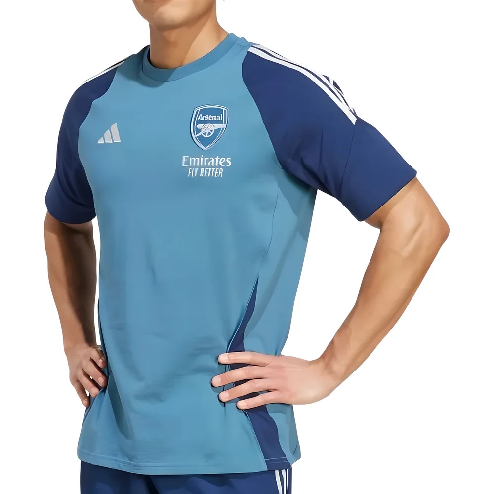 '25-'26 Arsenal Training Tee (Blanch ) Polyester Made By: Adidas Men's Blue Extra Small