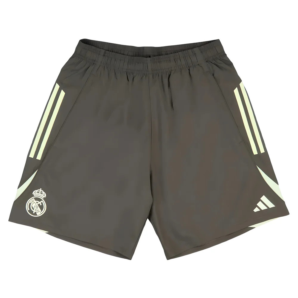 '25-'26 Real Madrid Downtime Shorts (Utility ) Polyester Made By: Adidas Men's Grey Extra Large