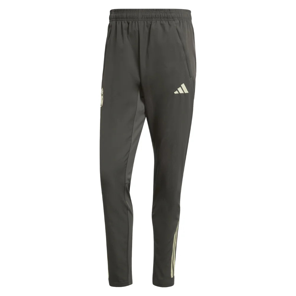 '25-'26 Real Madrid Presentation Pants (Utility ) Polyester Made By: Adidas Men's Grey Large