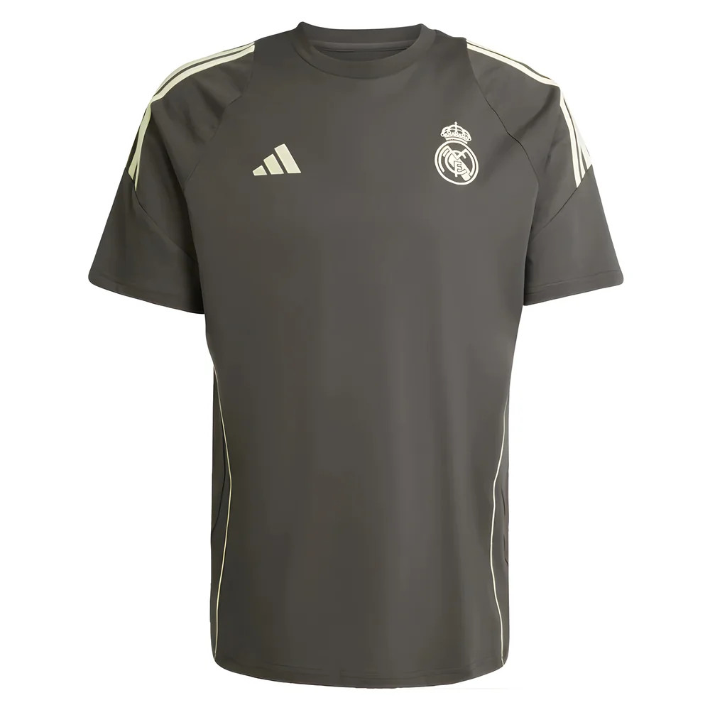 '25-'26 Real Madrid Training Tee (Utility ) Polyester Made By: Adidas Men's Grey 3XL