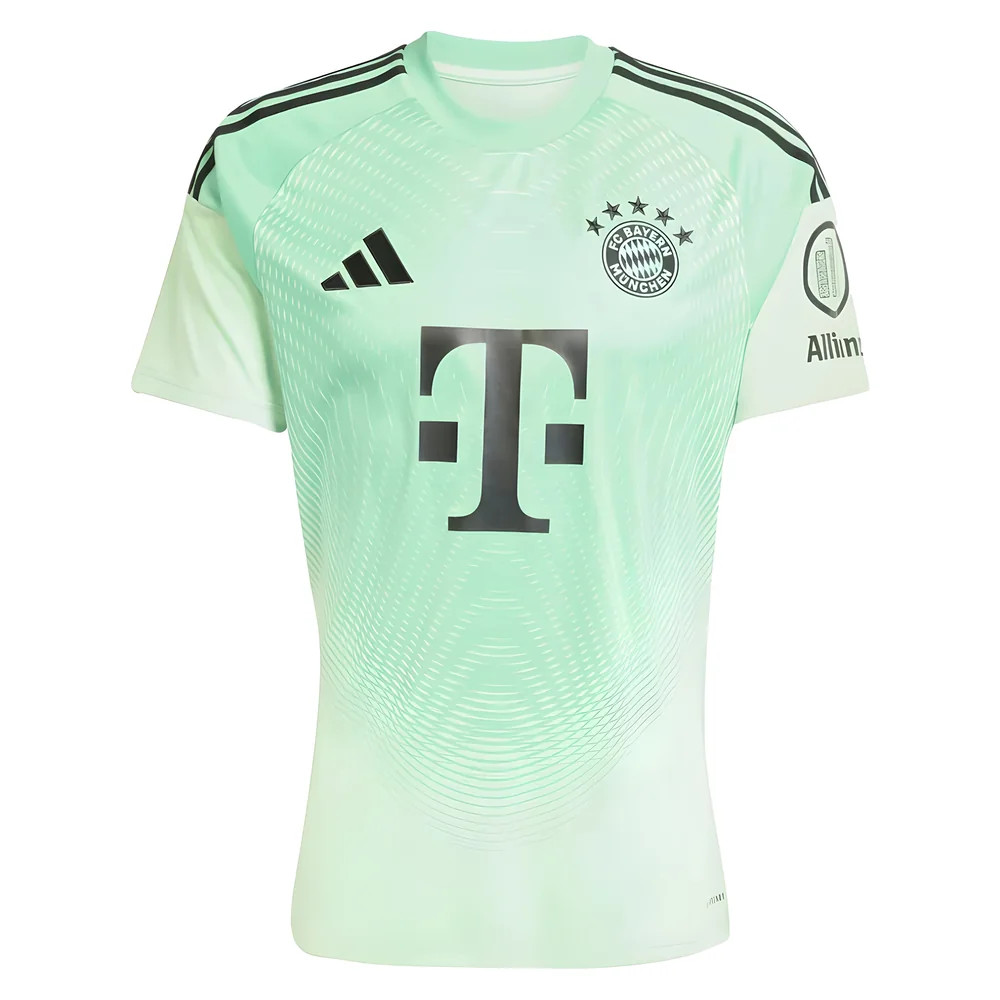'25-'26 Bayern Munich Home Goalkeeper Shirt (Glory Mint) Polyester Made By: Adidas Men's Green Large