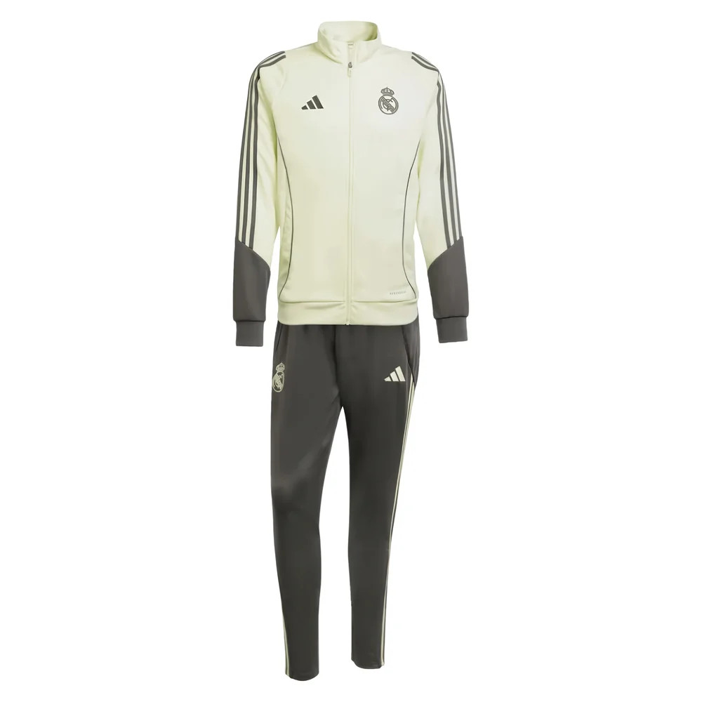 '25-'26 Real Madrid Tracksuit (Almost Lime) Polyester Made By: Adidas Men's Green Xxl