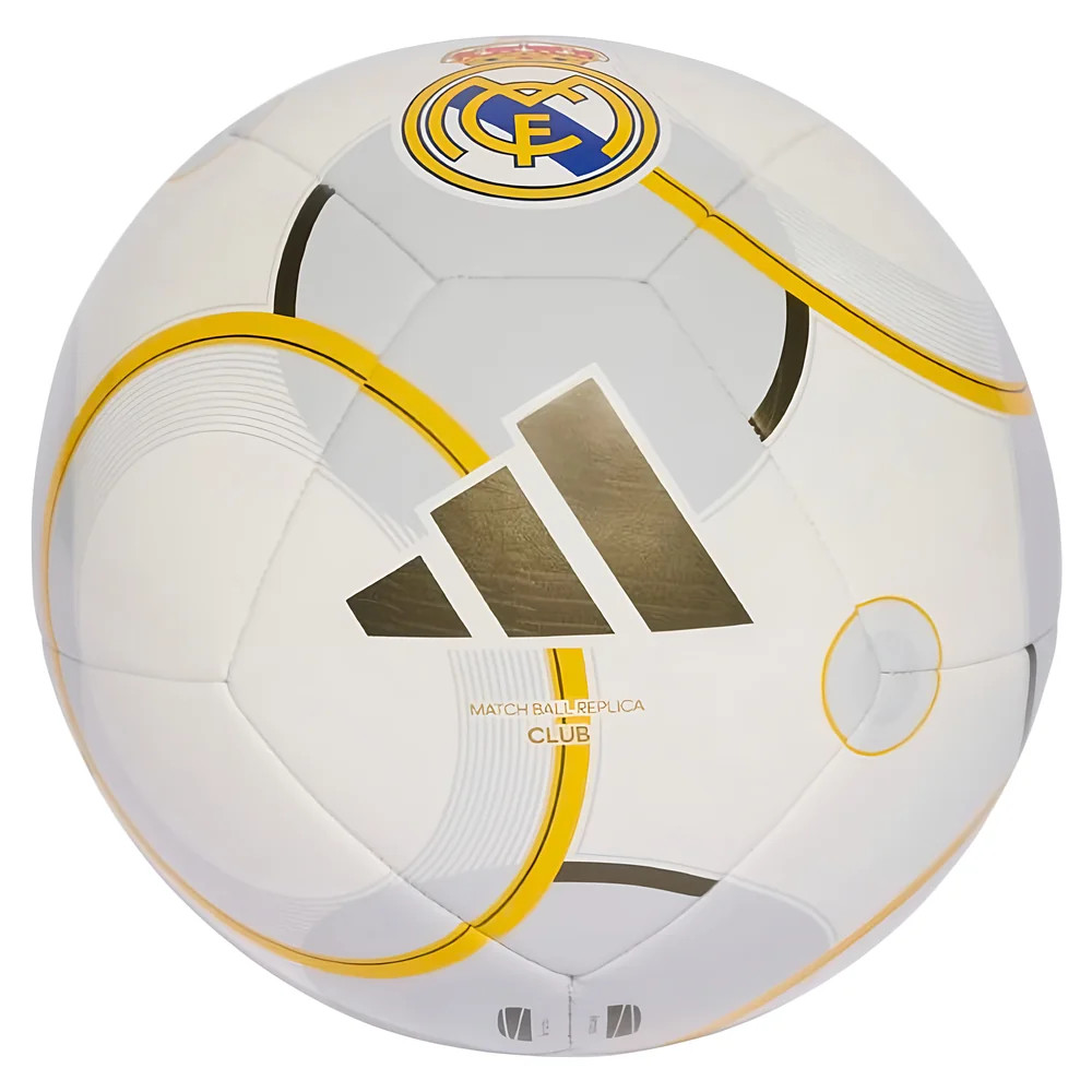 '25-'26 Real Madrid Club Football (White) Adults One Size Polyester Made By: Adidas Unisex White