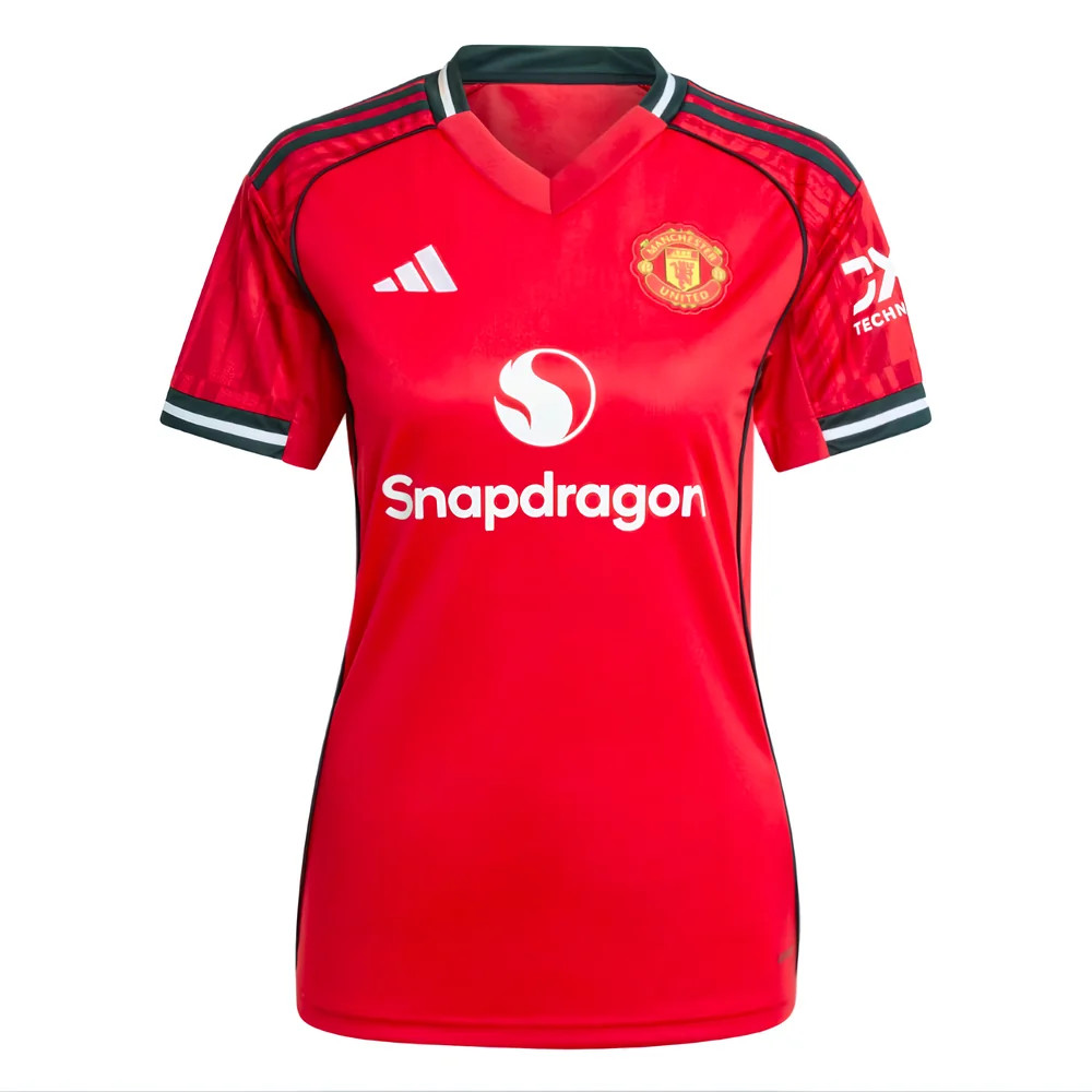 '25-'26 Man Utd Home Shirt () Polyester Manchester United Made By: Adidas Women's Red Xxs