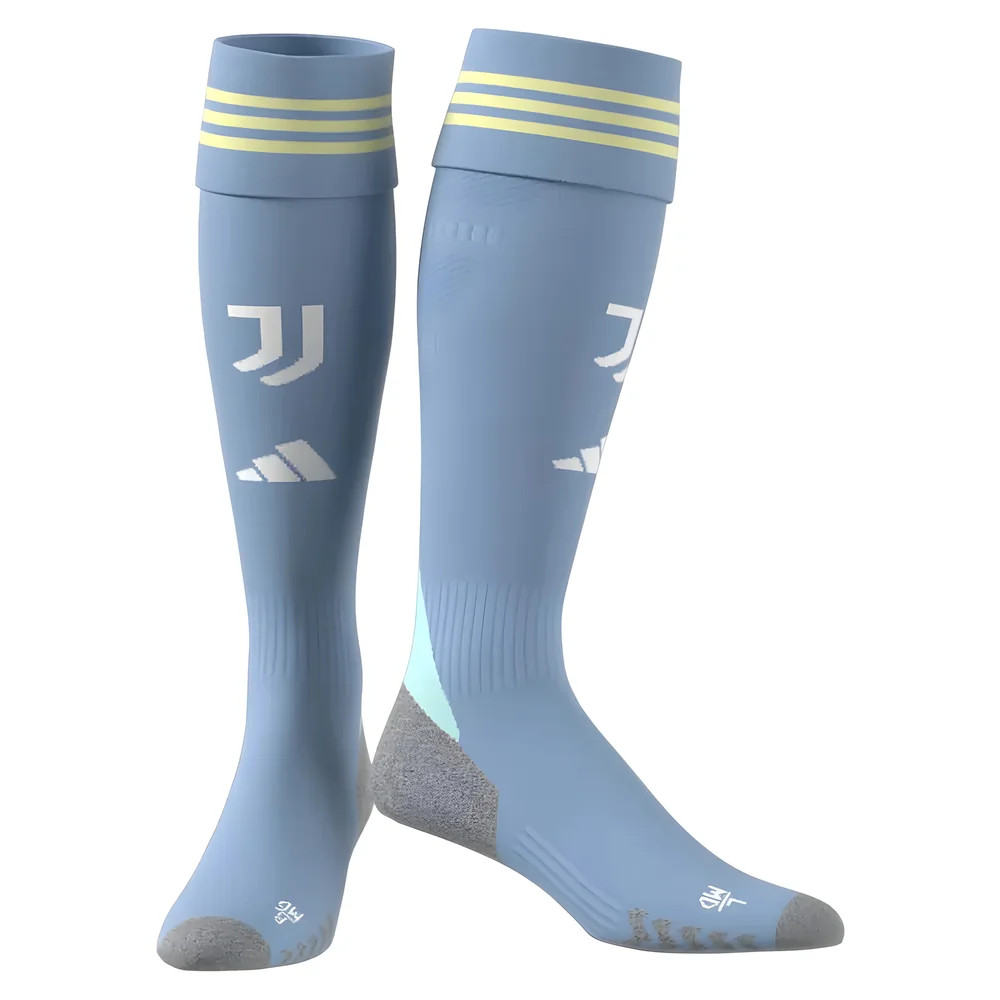 '25-'26 Juventus Away Socks (Ash ) Adults Polyester Made By: Adidas Unisex Blue Medium