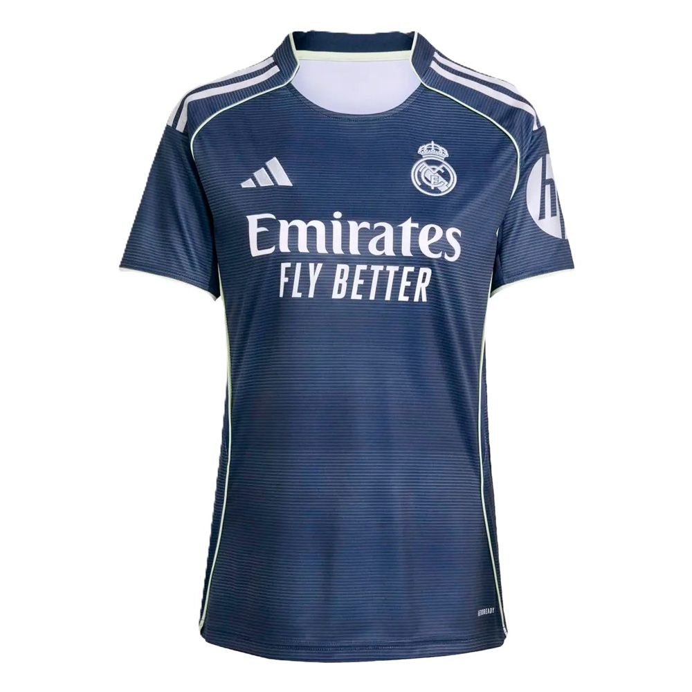 '25-'26 Real Madrid Authentic Away Shirt () Polyester Made By: Adidas Women's Navy Extra Small